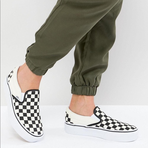 Vans Shoes - Women’s Vans Slip-On Platform Checkered